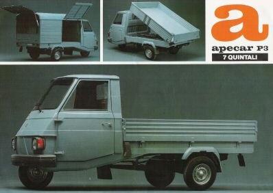 Piaggio Ape Car P3, Vespacar P3