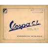 Catalogo delle parti di ricambio Scooter Vespa 150 GL mod. VGLA1T, Francese, Inglese