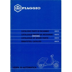 Catalogue de pièces détachées Scooter Vespa 50 Automatica mod. V5P2T