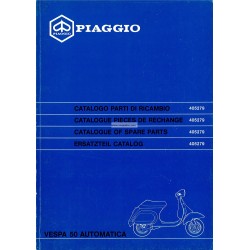 Catalogue of Spare Parts Scooter Vespa 50 Automatica mod. V5P2T