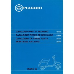 Catalogue of Spare Parts Scooter  Vespa 50 N mod. V5N1T,  Vespa PK 50 XL FL mod. V5N1T, 1990