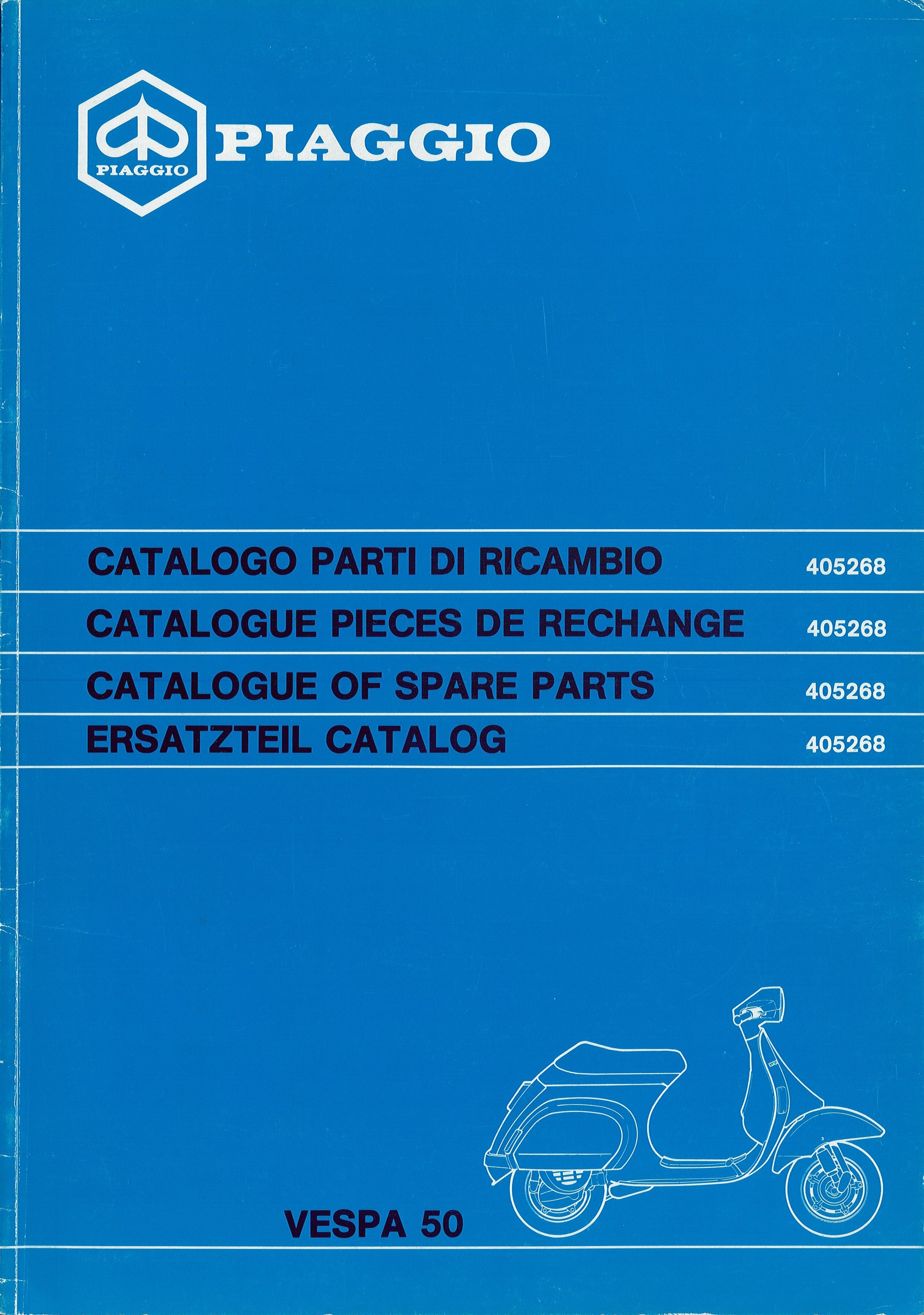 Px 125 Vespa 50 N 1989 Scheda Tecnica Catalogo Delle Parti Di