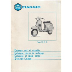 Catalogue of Spare Parts Scooter Vespa PK 50 XL mod. V5X3T, 1985