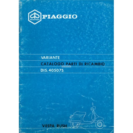 Ersatzteil Katalog Scooter Vespa PK 50 XL Rush mod. V5X4T, 1988