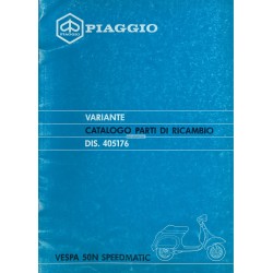 Ersatzteil Katalog Scooter Vespa 50 N Speedmatic, Vespa PK 50 N Plurimatic mod. V5P1T, 1988