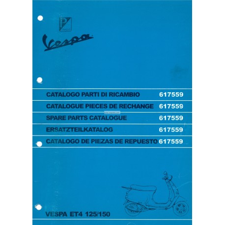 Catalogue de pièces détachées Scooter Vespa ET4 125 cc, Vespa ET4 150 cc