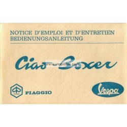 Notice d'emploi Piaggio Ciao, Piaggio Boxer, 1967