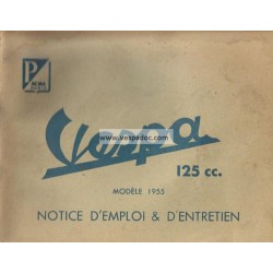 Notice d'emploi et d'entretien Scooter Acma 125 mod. 1955