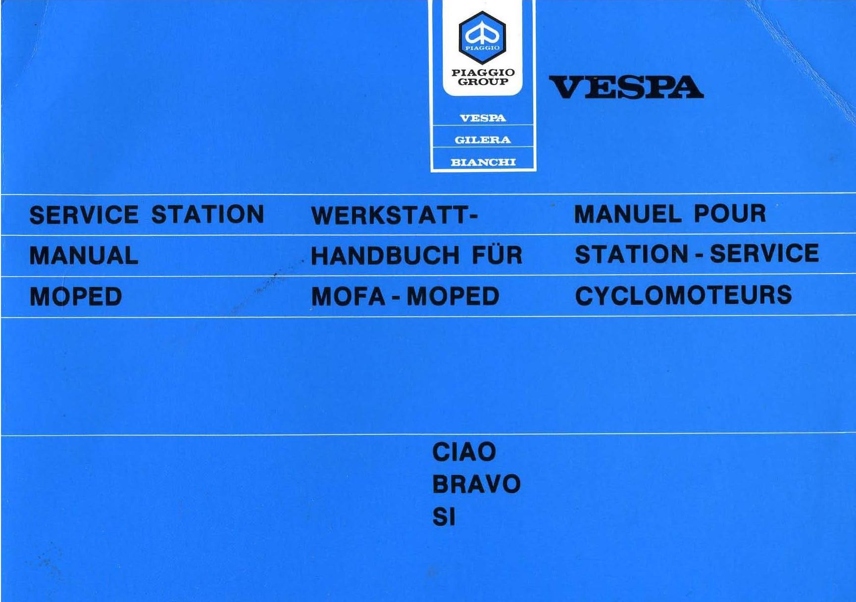 90 125 Primavera et3 VESPA Sprinter Primavera S VESPA Re MENU D/'outils schémas-Vespa 50