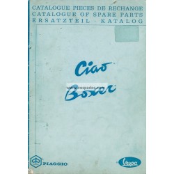 Catalogo de piezas de repuesto Piaggio Ciao, Piaggio Boxer, 1967
