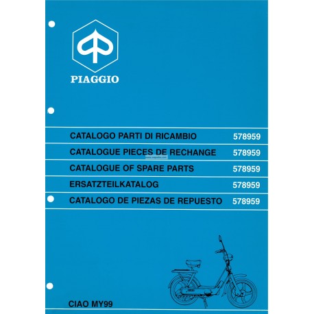 Catalogo delle parti di ricambio Piaggio CIAO MY99 mod. ZAPC 24000, 1999