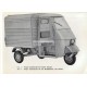 Notice d'emploi Piaggio Ape 50 mod. TL1T et Piaggio Ape 250 mod. TM1T