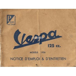 Notice d'emploi et d'entretien Scooter Acma 125 mod. 1956