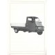 Manuel pour Station Service + Catalogue Piaggio Ape Elettrico, mod. AEL2T, Italien