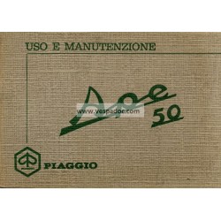 Manuale de Uso e Manutenzione Piaggio Ape 50 mod. TL1T