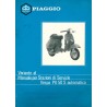 Werkstatthandbuch Scooter Vespa PK 50 S Automatica mod. VA51T, Italienisch