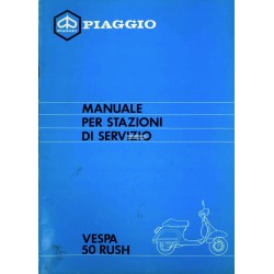 Manuale per Stazioni di Servizio Scooter Vespa PK 50 XL Rush mod. V5X4T, Italiano