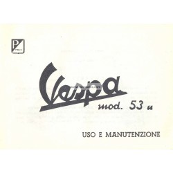 Operation and Maintenance Vespa 125 U, VU1T, Italian