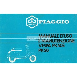 Notice d'emploi et d'entretien Vespa PK 50 mod. V5X1T, PK 50 S mod. V5X2T, Italien