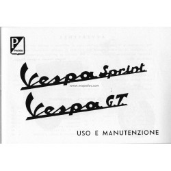 Notice d'emploi et d'entretien Vespa 125 GT mod. VNL2T, Vespa 150 Sprint mod. VLB2T, Italien