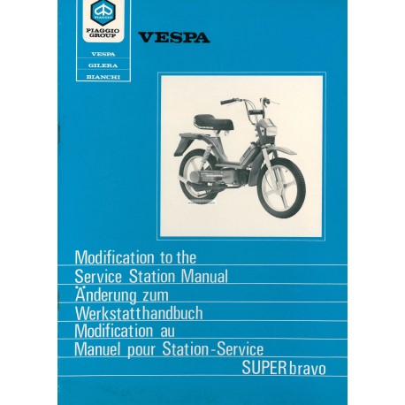 Werkstatthandbuch Piaggio Super Bravo, EEV3T