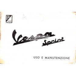 Bedienungsanleitung Vespa 150 Sprint mod. VLB1T, Italienisch