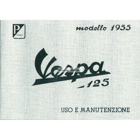 Bedienungsanleitung Vespa 125 mod. VN1T, VN2T, Italienisch