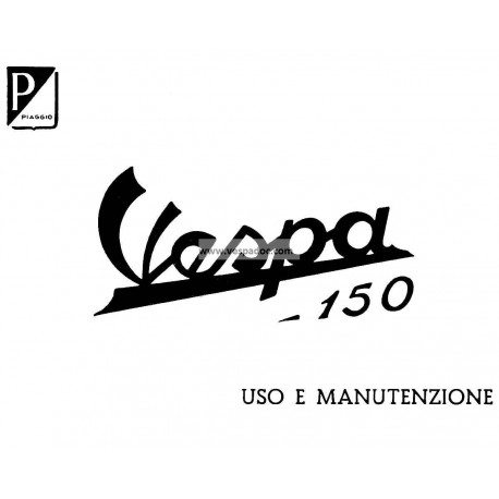 Notice d'emploi et d'entretien Vespa 150 mod. VB1T, Italien