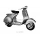 Normas de Uso e Entretenimiento Vespa 150 mod. VB1T, Italiano