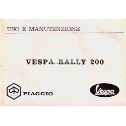 Bedienungsanleitung Vespa 200 Rally mod. VSE1T, Italienisch