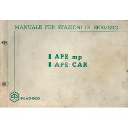 Manuel Piaggio Ape MP, Ape 550 MPA1T, Ape 500 MPR1T, Ape 600 MPM1T, Ape 600 MPV1T, Vespacar P2 AF1T, Italien
