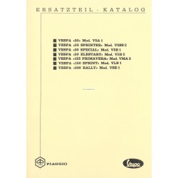 Catalogue of Spare Parts Scooter Vespa V5A1T, V5SS2T, V5B1T, V5B2T, VMA2T, VLB1T, VSE1T, German