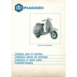 Catalogo delle parti di ricambio Scooter Vespa PK 50 XL Plurimatic mod. VA52T, 1986