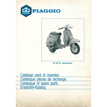 Catalogue of Spare Parts Scooter Vespa PK 50 XL Plurimatic mod. VA52T, 1986