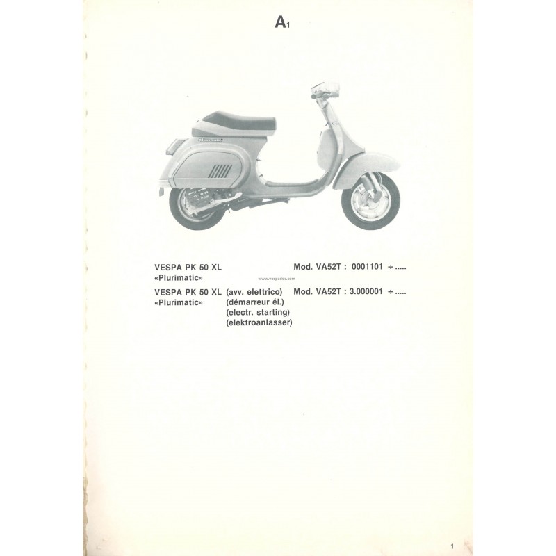 AER MOTO SPARE PARTS Treeplankstrips Compatibel Met Vespa PK 50 125 S XL