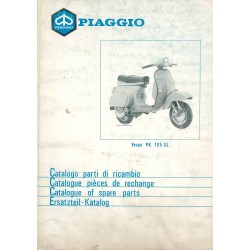 Catalogo de piezas de repuesto Scooter Vespa PK 125 XL mod. VMX6T, 1986