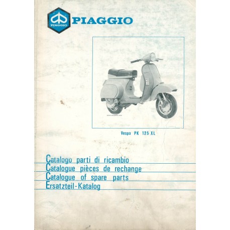 Catalogue de pièces détachées Scooter Vespa PK 125 XL mod. VMX6T, 1986