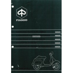 Catalogo delle parti di ricambio Scooter  Vespa 50 FL2, Vespa 50 V5N1T, Vespa 50 HP V5N2T, 1990