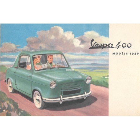 Anzeigen fur Vespa 400 Modèle 1959