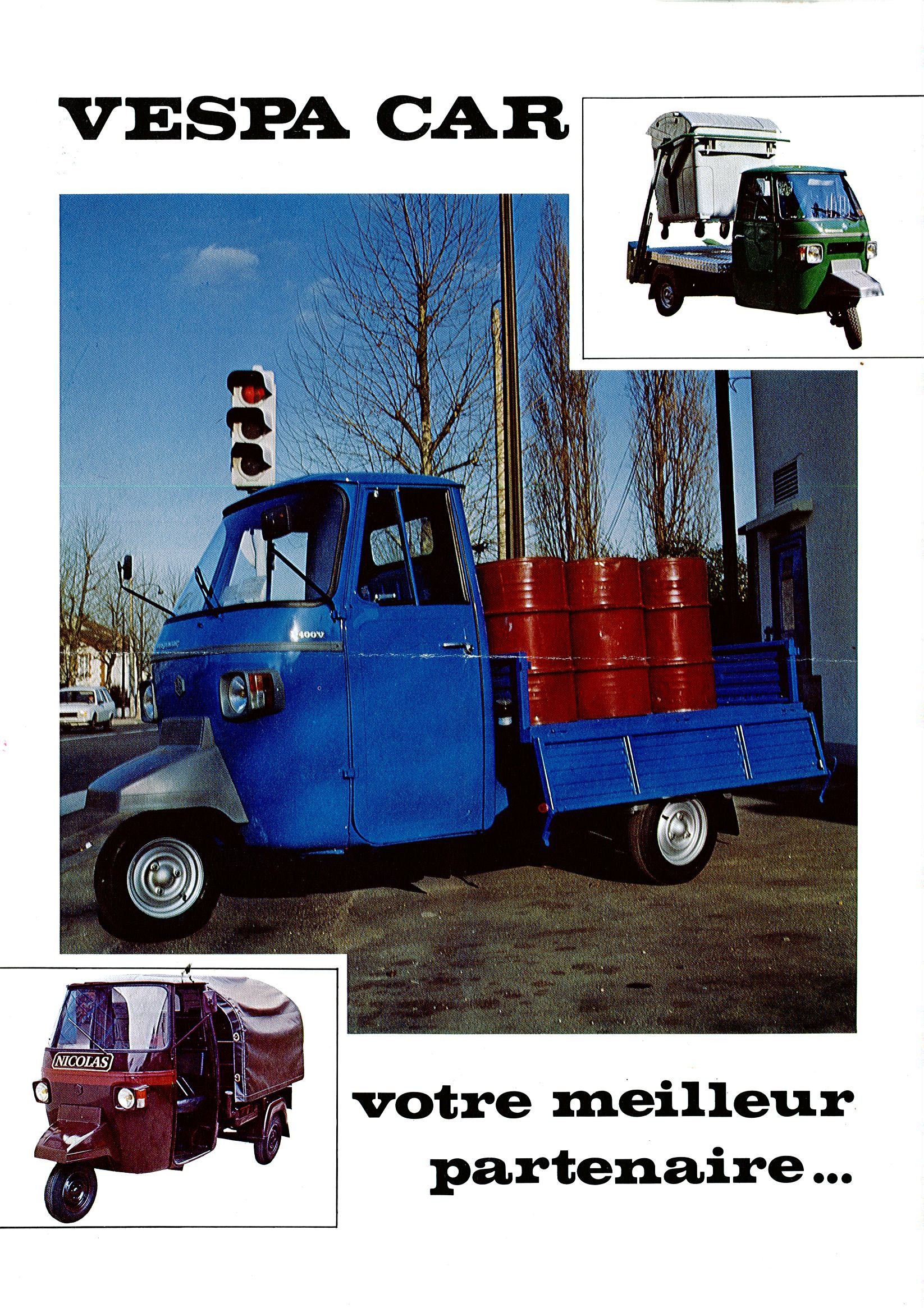 Vespa Ape Piaggio Blu Advertising For Piaggio Ape 50, Ape P400 MPF
