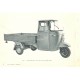 Manual Técnico Piaggio Ape MP, Ape 550 MPA1T, Ape 500 MPR1T, Ape 600 MPM1T, Ape 600 MPV1T, Vespacar P2 AF1T, Inglés