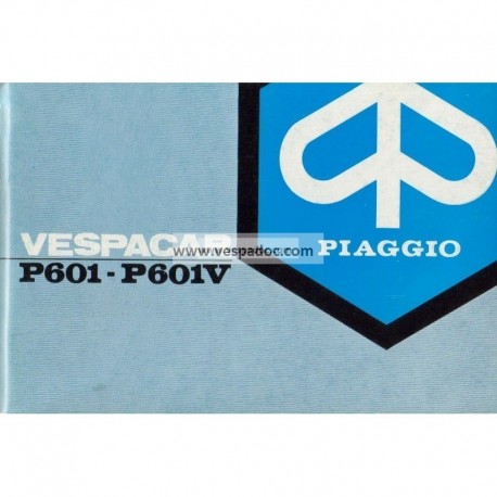 Documentación Completa Piaggio Ape P601, P601V