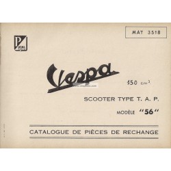 Catalogo de piezas de repuesto Scooter Vespa TAP