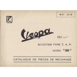 Catalogo delle parti di ricambio Scooter Vespa TAP