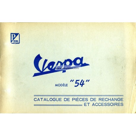 Catalogue of Spare Parts Scooter Acma 1954