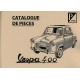 Catalogue de pièces détachées Vespa 400