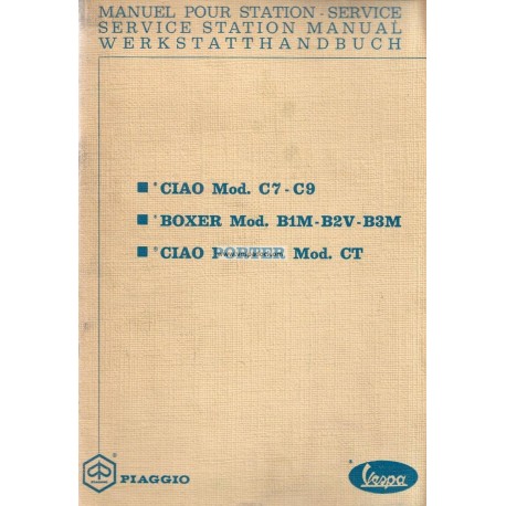 Manuale per Stazioni di Servizio Piaggio Ciao Porter, mod. CT1T