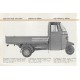 Manuale de Uso e Manutenzione Piaggio Ape P601 mod. MPM2T et MPM1T, P601V mod. MPV2T et MPV1T