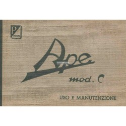 Manuale de Uso e Manutenzione Piaggio Ape C 150