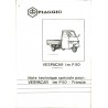 Catalogue de pieces Piaggio Ape TM P50 Mod. TL4T, Additif modèle Français
